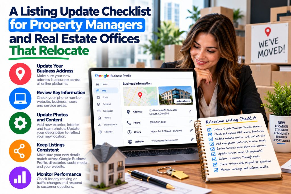 A Listing Update Checklist for Property Managers and Real Estate Offices That Relocate